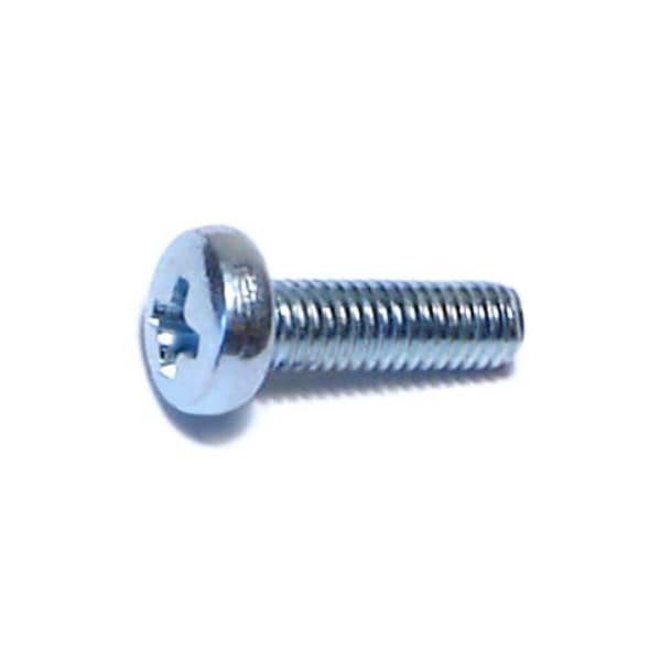 Midwest Fastener M3-0.50 x 10 mm Phillips Pan Machine Screw, Zinc Plated Steel, 50 PK 51533 - main